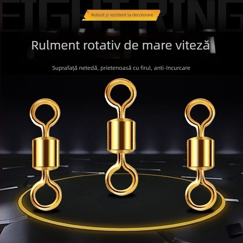 Inel în formă de 8, conector rezistent cu eliberare rapidă pentru echipament de pescuit