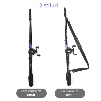 Husă protectoare pentru undițe de pescuit cu curea de depozitare