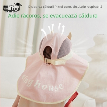 Pălărie pentru copii de tip bucket, bor mare, protecție solară vara, unisex, pentru 4–10 ani