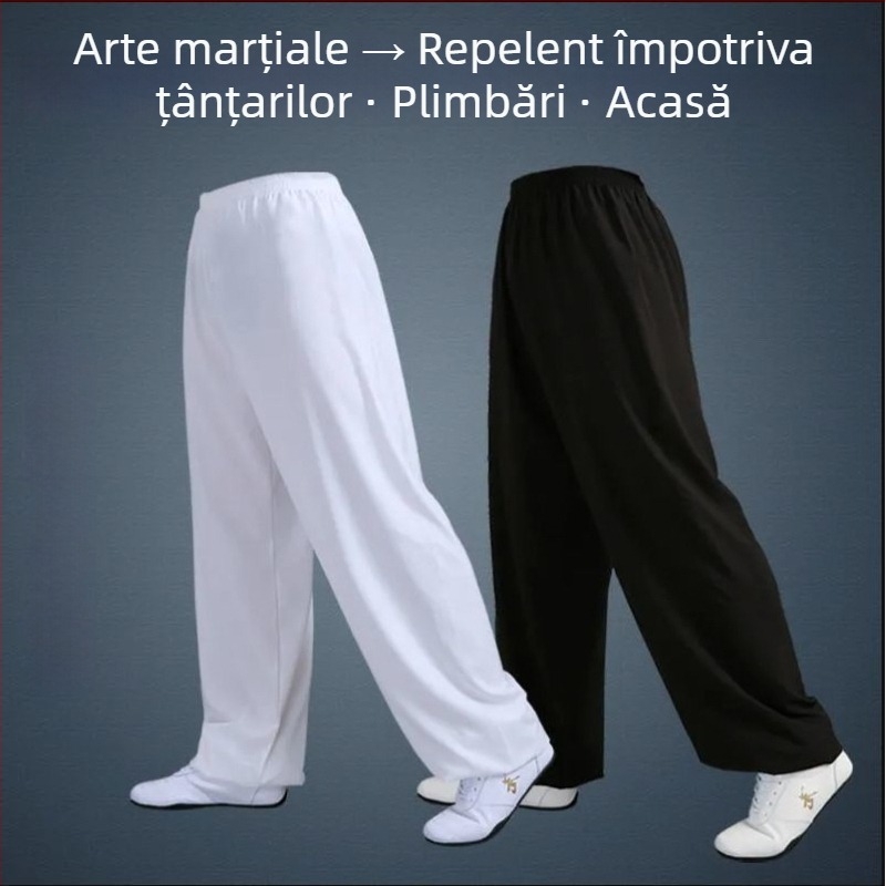 Pantaloni Tai Chi Lantern – pantaloni de arte marțiale și yoga, unisex