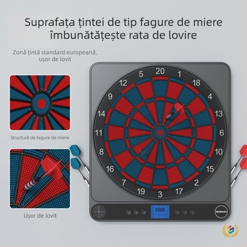 Tabla de darts electronic inteligentă pentru uz casnic, competiții profesionale în interior, antrenament pentru adulți și jucărie pentru copii