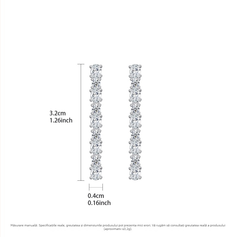 Jinse cercei lungi cu ciucuri din zircon – lux ușor, minimalist și versatil pentru femei