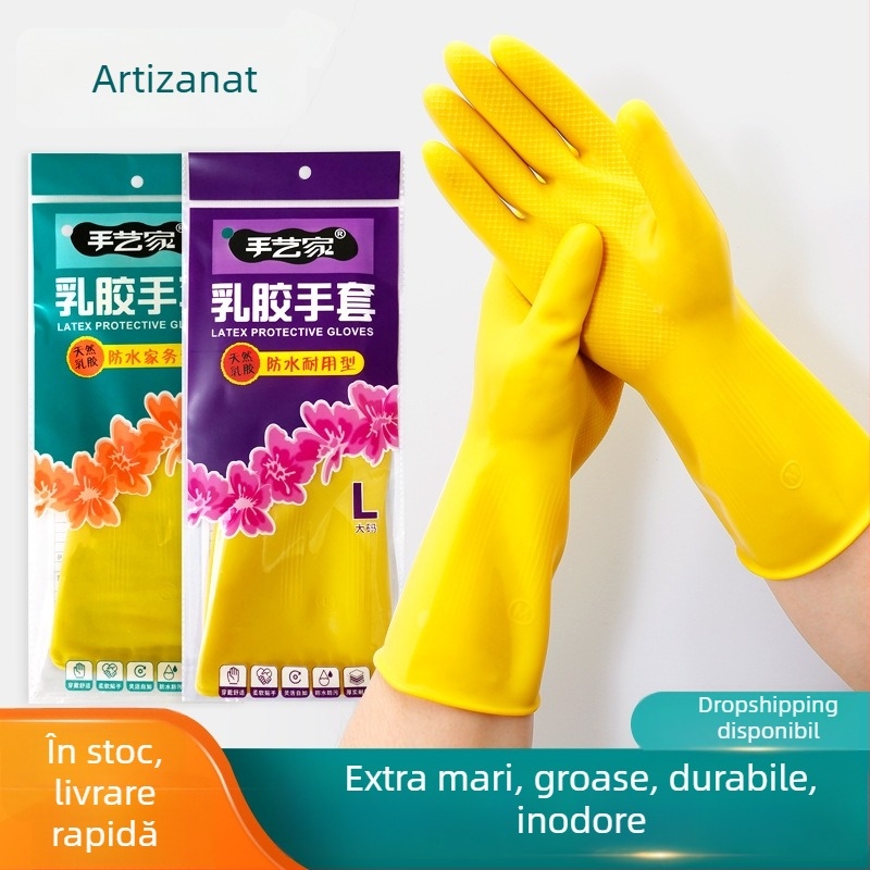 Crafter mănuși de casă impermeabile din latex, pentru bucătărie, curățenie și spălare