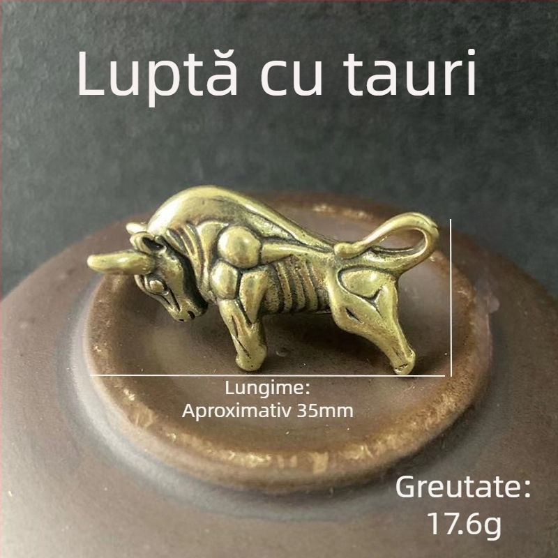Breloc din cupru cu motivul Anului Boului