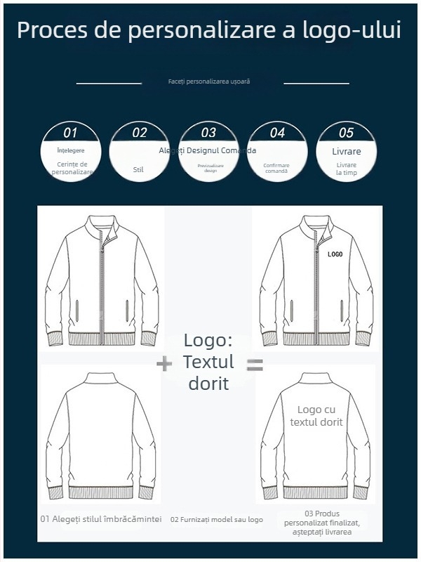 Tricou polo cu mânecă lungă, personalizabil cu logo pentru bărbați și femei – ținută business casual, OEM en-gros