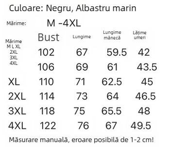 Tricou polo pentru exterior, cu fleece pe interior, mâneci lungi, elastic, pentru toamnă-iarnă
