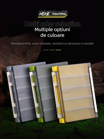 Weihe Cutie dublă pentru năluci, cu inserturi ABS și spațiu de depozitare pentru accesorii