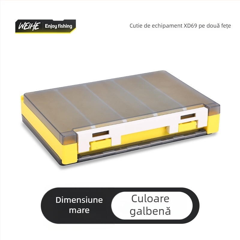Weihe Cutie dublă pentru năluci, cu inserturi ABS și spațiu de depozitare pentru accesorii