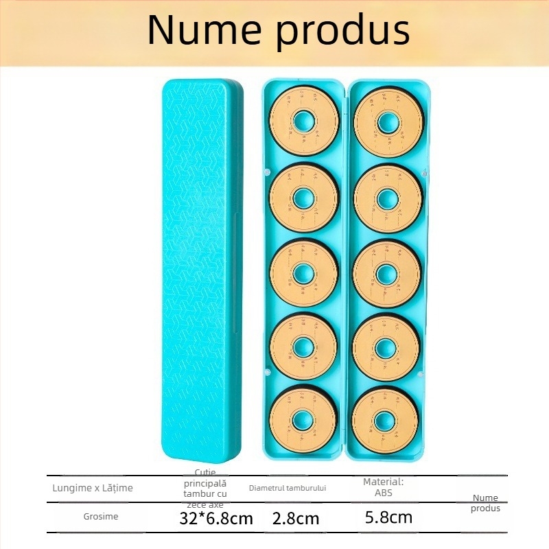 Cutie pentru linii de pescuit, capacitate mare, cu inserție din spumă