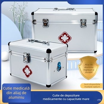 Cutie medicală multi-strat pentru uz casnic, set complet, capacitate mare, cutie medicală portabilă