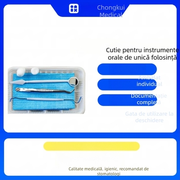 Cutie de unică folosință pentru instrumente dentare — set de opt piese pentru îngrijire la domiciliu