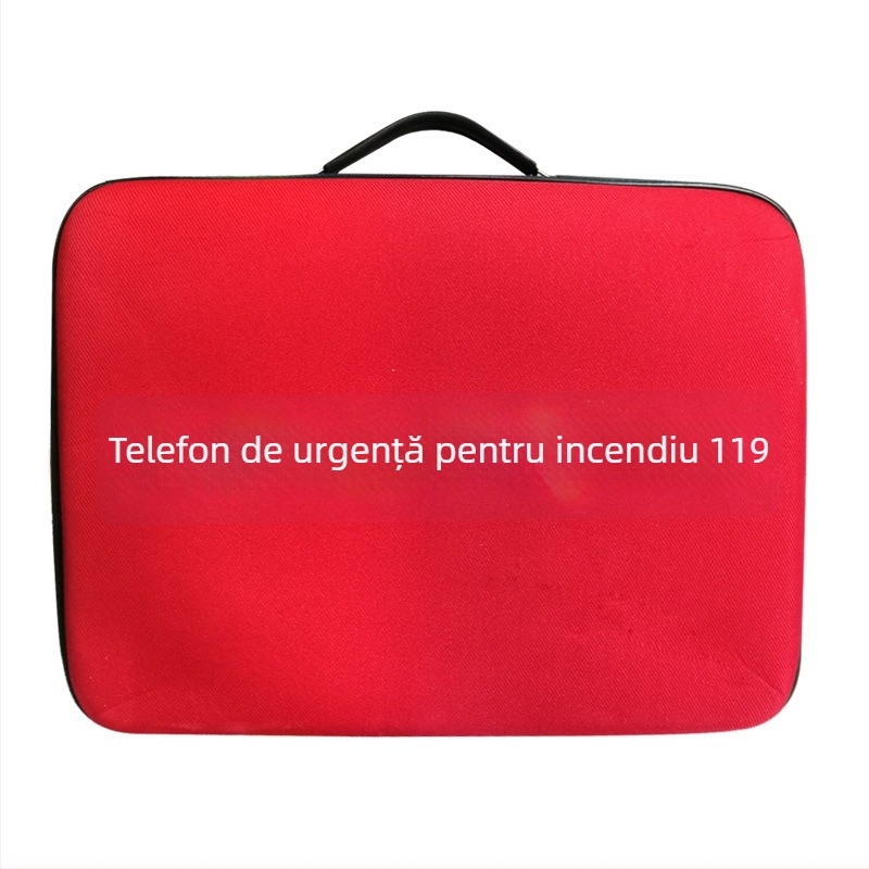 Kit de urgență incendiu cu geantă de evacuare și trusă de prim ajutor pentru familie