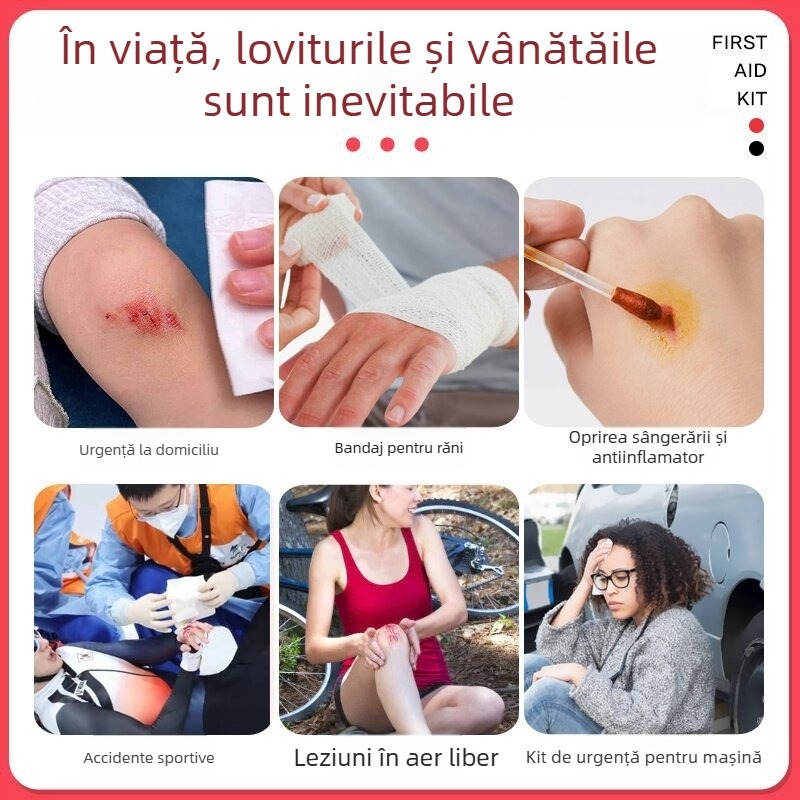 Kit medical EVA portabil pentru situații de urgență, cu fermoar