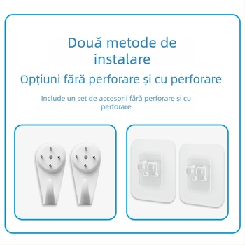 Raft de perete, 3 etaje, metal, montaj fără găuri, rezistent la umezeală, pentru baie, bucătărie și dormitor