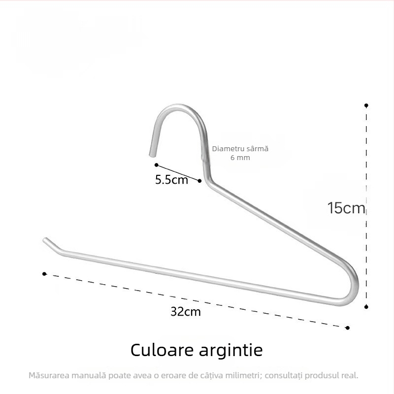 Suport pentru pantaloni în formă de gâscă, clemă în formă de Z și clemă pentru fuste, din aliaj de aluminiu