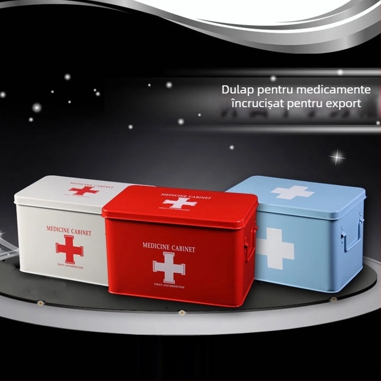 Cutie pentru medicamente de uz casnic, cu capacitate mare și depozitare pe mai multe niveluri