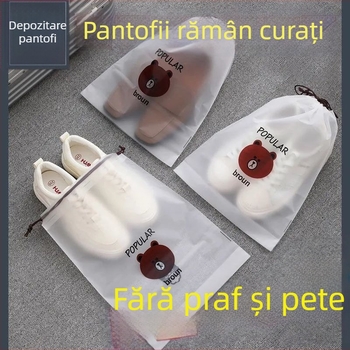 Sac de depozitare pantofi, impermeabil, protecție împotriva prafogui și umezelii, pentru călătorii, pentru adidași