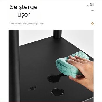 Raft de bucătărie multifuncțional din aliaj de aluminiu, personalizat, suport pentru podea, raft pentru cuptor cu microunde