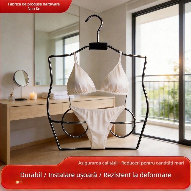 Umeraș fără cusături pentru costume de baie, lenjerie feminină, suport de prezentare pentru modele, umeraș simplu pentru bikini și haine