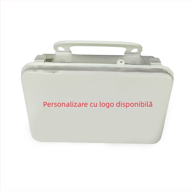 Cutie de prim ajutor din plastic PP, montată pe perete, compactă, cu capac, pentru uz casnic și de birou