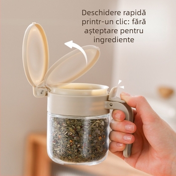 FaSoLa Set de borcănele din sticlă pentru condimente, bucătărie