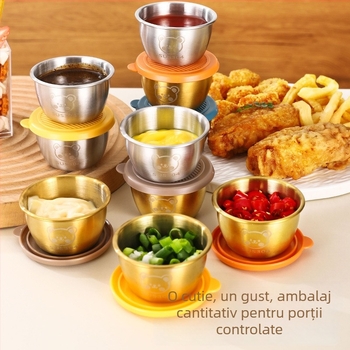 Mini recipient pentru condimente din oțel inoxidabil 304, portabil, de calitate alimentară, depozitare în bucătărie