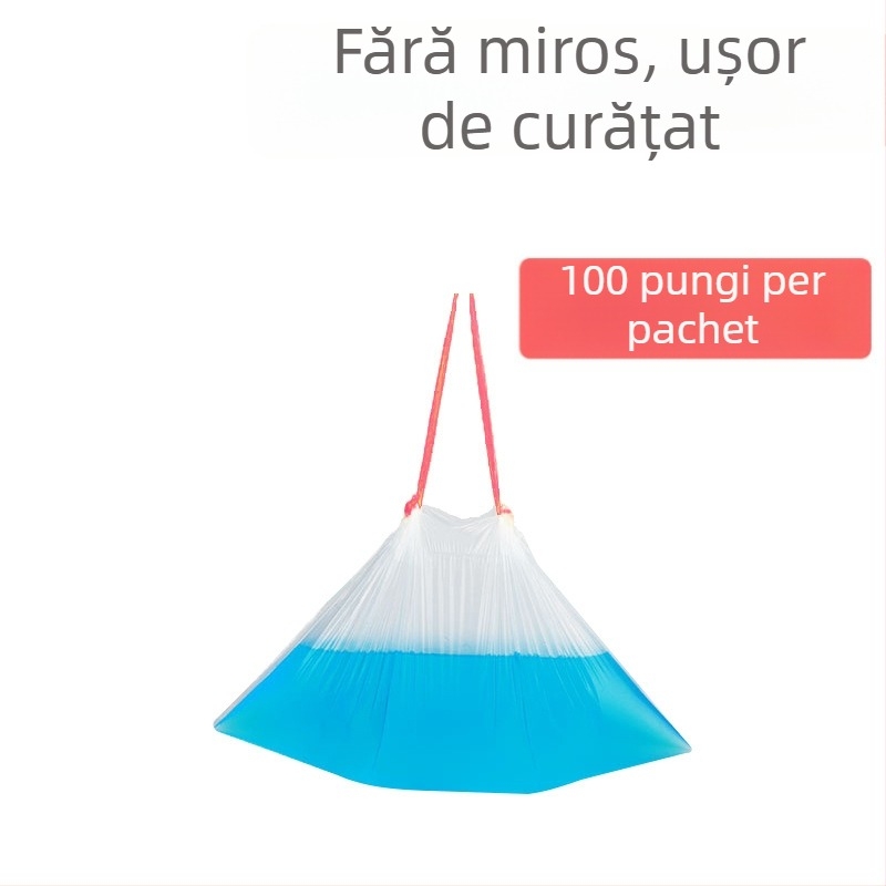20 de bucăți de pungi din plastic, de unică folosință, pentru curățarea vasului de toaletă la copii, cu pereți mai groși, pentru uz casnic