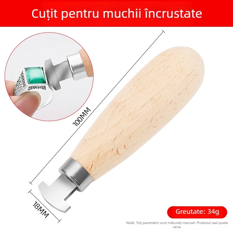 Instrumente pentru montajul bijuteriilor, încrustarea diamantelor în pandantive și inele, inclusiv unelte rotunde de curățare și apasatoare