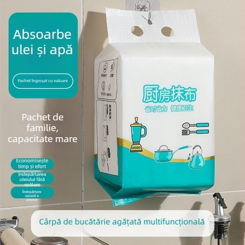 Cârpa de vase de unică folosință, cârpă de bucătărie agățată, montare pe perete