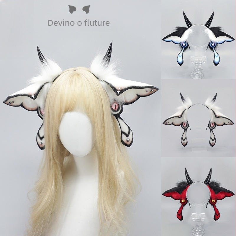 Halloween: bandă de cap din pluș cu urechi realiste de animal – accesorii pentru cosplay