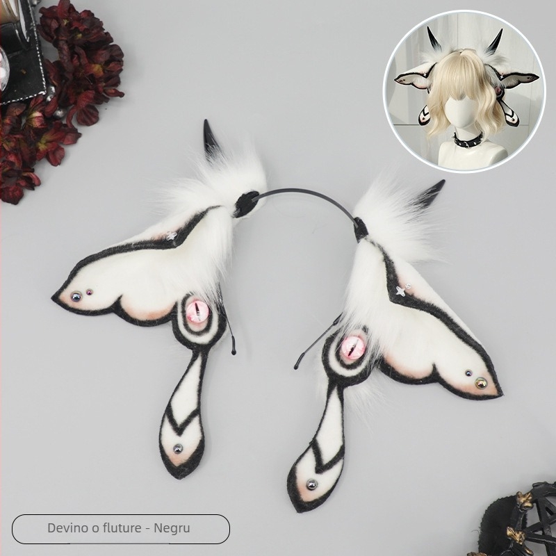 Halloween: bandă de cap din pluș cu urechi realiste de animal – accesorii pentru cosplay