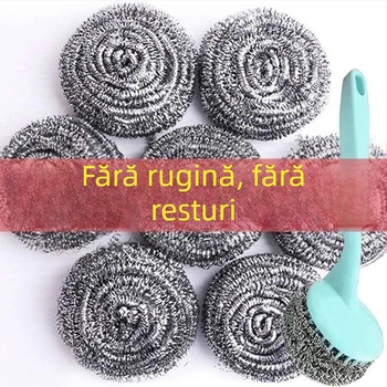 Bilă de curățare din oțel inoxidabil pentru vase și tigăi