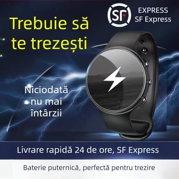 Ceas deșteptător pentru elevi cu vibrație silențioasă și șoc electric, model nou pentru școală, brățară inteligentă cu puls puternic
