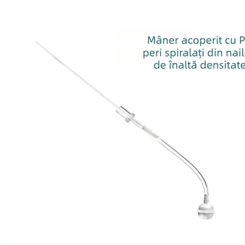 Set de perii pentru curățarea sticlelor și a paielor, mâner PP extensibil, perie pentru pai din nailon și curățător pentru conducte din silicon
