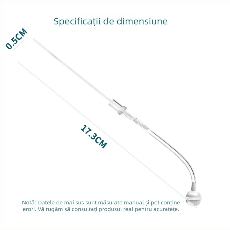 Set de perii pentru curățarea sticlelor și a paielor, mâner PP extensibil, perie pentru pai din nailon și curățător pentru conducte din silicon