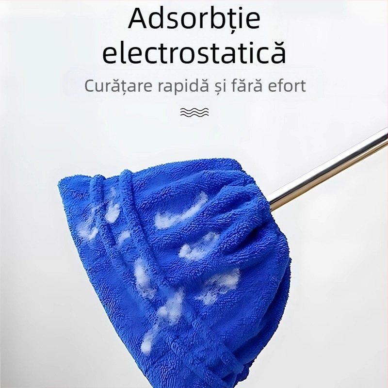 Set mătură cu lavetă pentru uscat și ud – curățenie în casă
