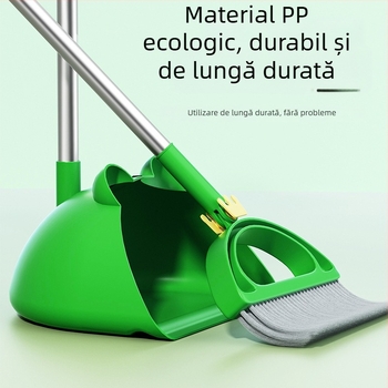 Set mătură și făraș cu purceluș drăguț – uz casnic, peri moi