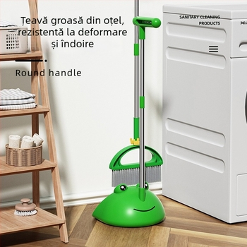Set mătură și făraș cu purceluș drăguț – uz casnic, peri moi