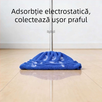 Husă pentru capul mopului din fleece coral, absorbentă, pentru uscat și ud, multifuncțională