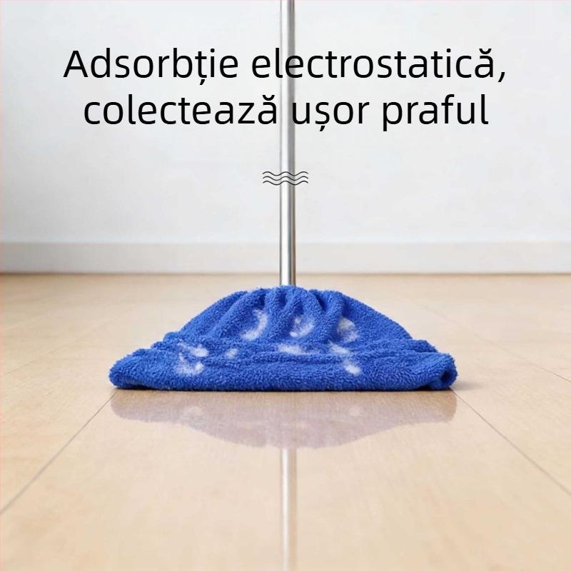 Husă pentru capul mopului din fleece coral, absorbentă, pentru uscat și ud, multifuncțională