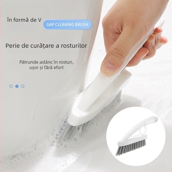 Perie de curățare a canelurilor ferestrei pentru colțuri și spații