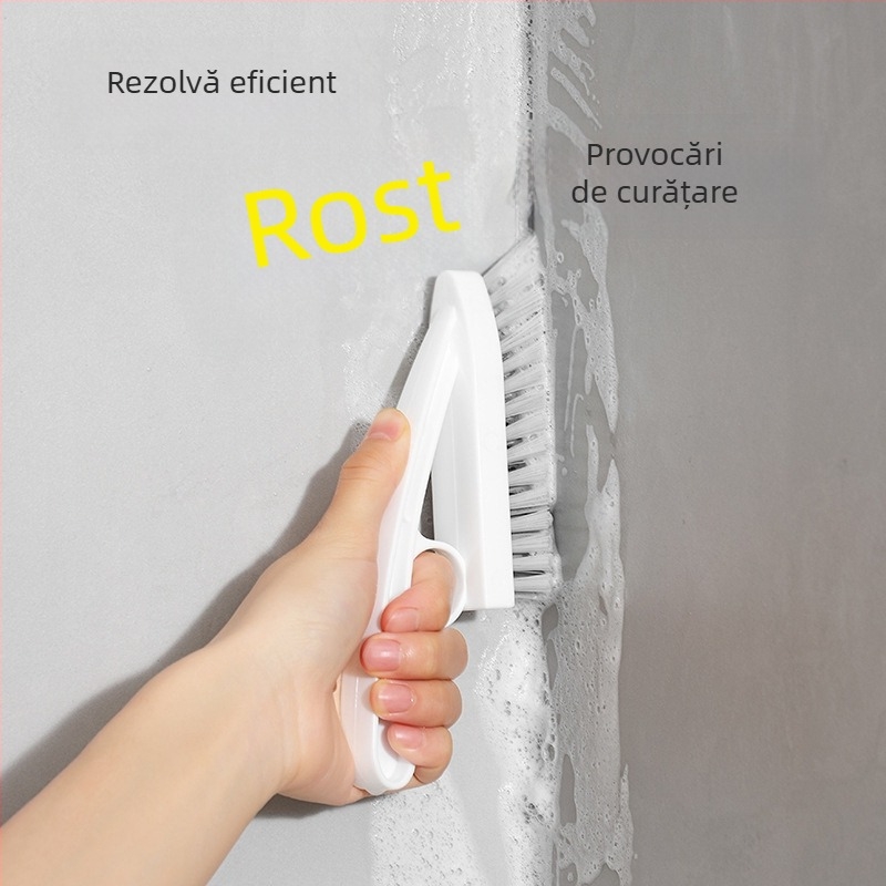 Perie de curățare a canelurilor ferestrei pentru colțuri și spații