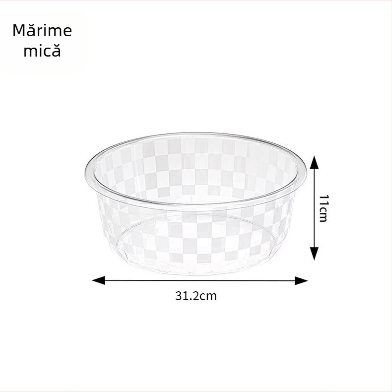 Vas mare din plastic pentru uz casnic, îngroșat și durabil; potrivit pentru spălarea feței, spălarea rufelor și clătirea legumelor în bucătărie