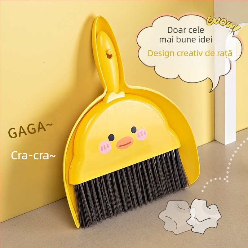 Set mini perie de birou și lingură de praf pentru copii și elevi