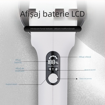 Perie electrică de curățare 7 în 1, cu rotație automată și extensie telescopică, fără fir, pentru podele