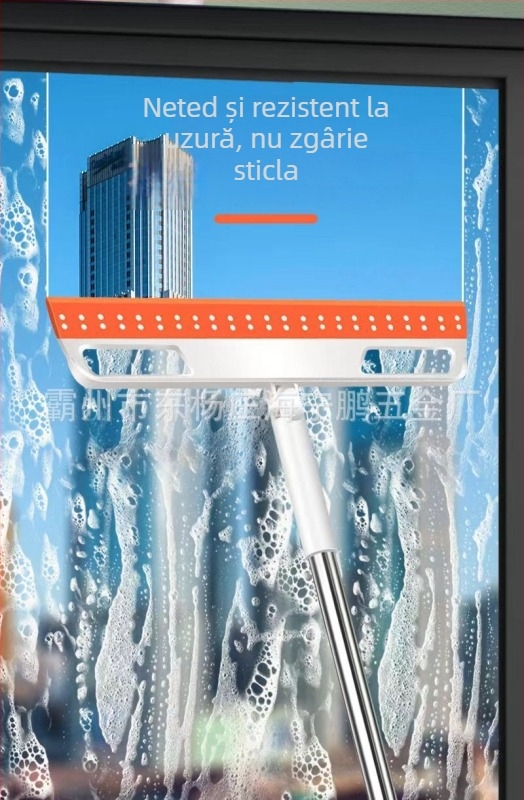 Mătură de silicon pentru interior — nu se lipește părul, ideală pentru casă și baie.