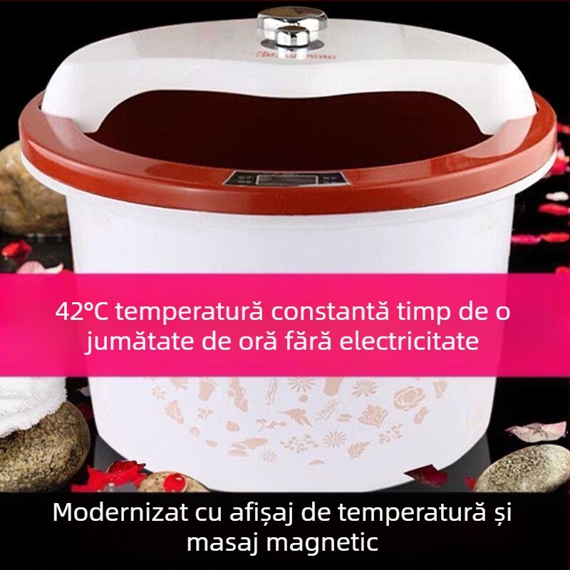 Cadă izolată pentru picioare cu masaj, trei straturi, pentru uz casnic și cămine