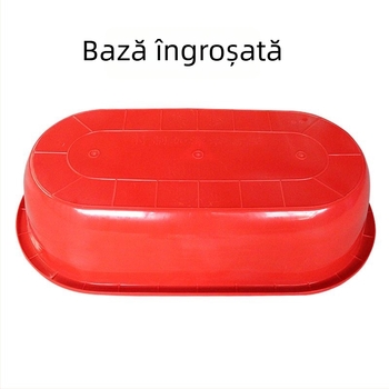 Vas oval lung din plastic gros, pentru creșterea homarilor, baie pentru animale de companie și spălare