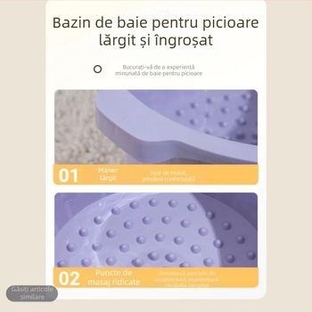 Cadă pentru picioare cu masaj, bazin adânc pentru persoane vârstnice