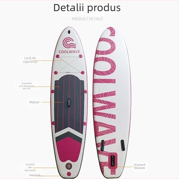 CoolWave placă SUP gonflabilă pentru stand-up paddle, cu EVA în strat dublu, suprafață antiderapantă, multifuncțională